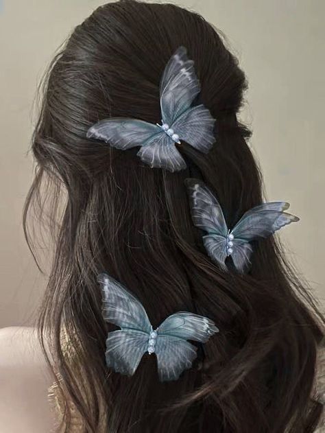 گیره مو پروانه حریر فنری و متحرک وارداتی