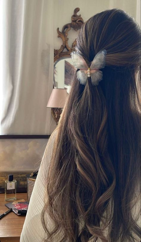 گیره مو پروانه حریر فنری و متحرک وارداتی