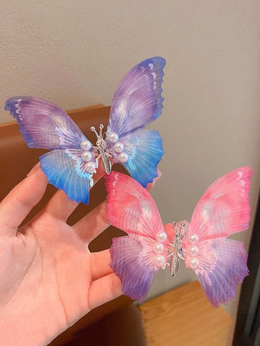 گیره مو پروانه حریر فنری و متحرک وارداتی