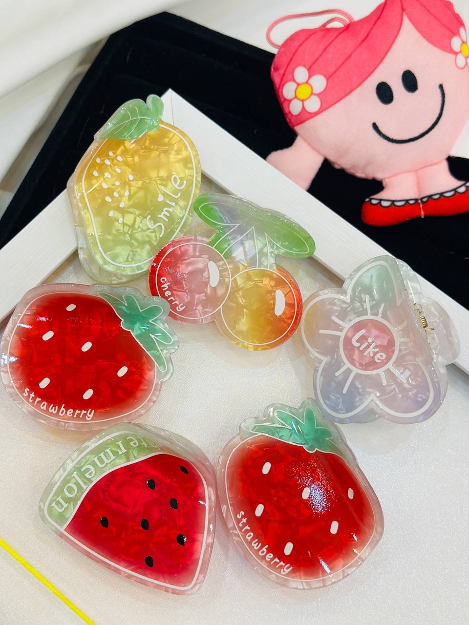 کلیپس مو طرح میوه ترند پینترستی برند بوفینی