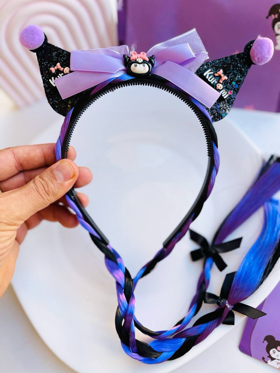 تل مو کرومی با آویز بافت مو بسیار خاص و ترند