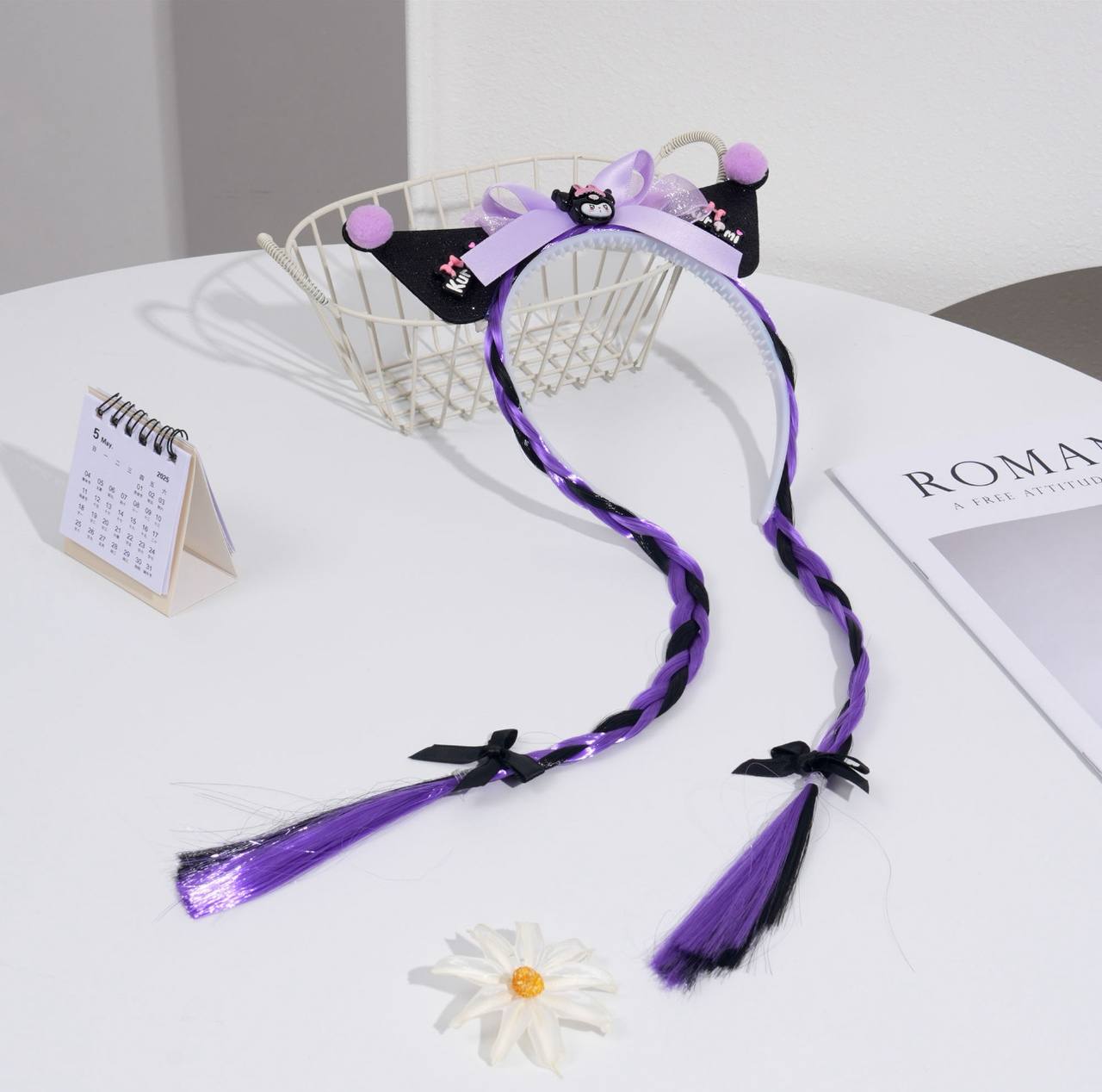 تل مو کرومی با آویز بافت مو بسیار خاص و ترند