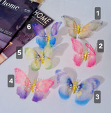 گیره مو پروانه حریر فنری و متحرک وارداتی