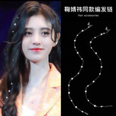 گیره مو آویز مرواریدی استیل و رنگ ثابت