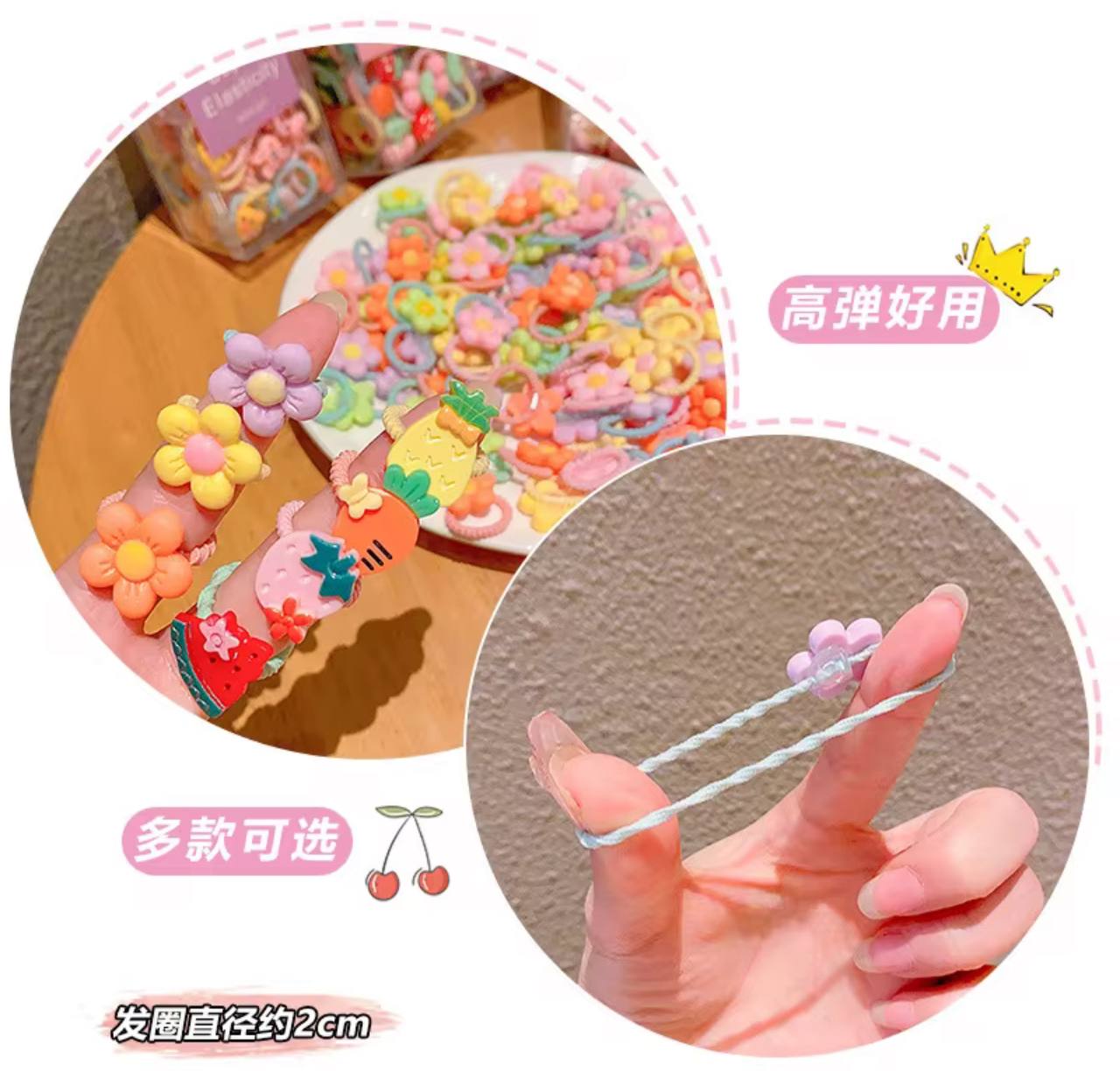 کش مو لیزری طرح گل پک 10 عددی کیف دار