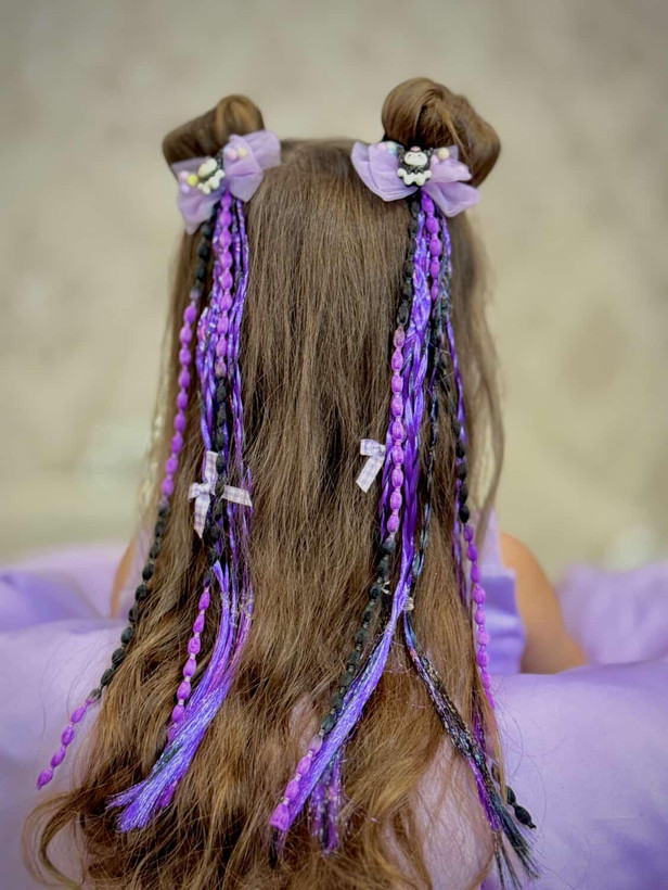 پک کادویی کرومی شامل عینک و دو عدد کش مو آویزدار