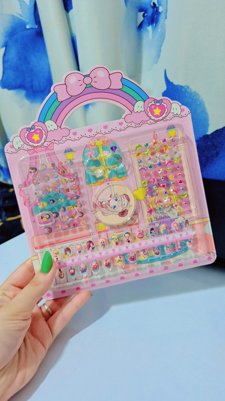 پک هدیه ناخن مصنوعی، سوهان ناخن، برچسب و نگین کرومی