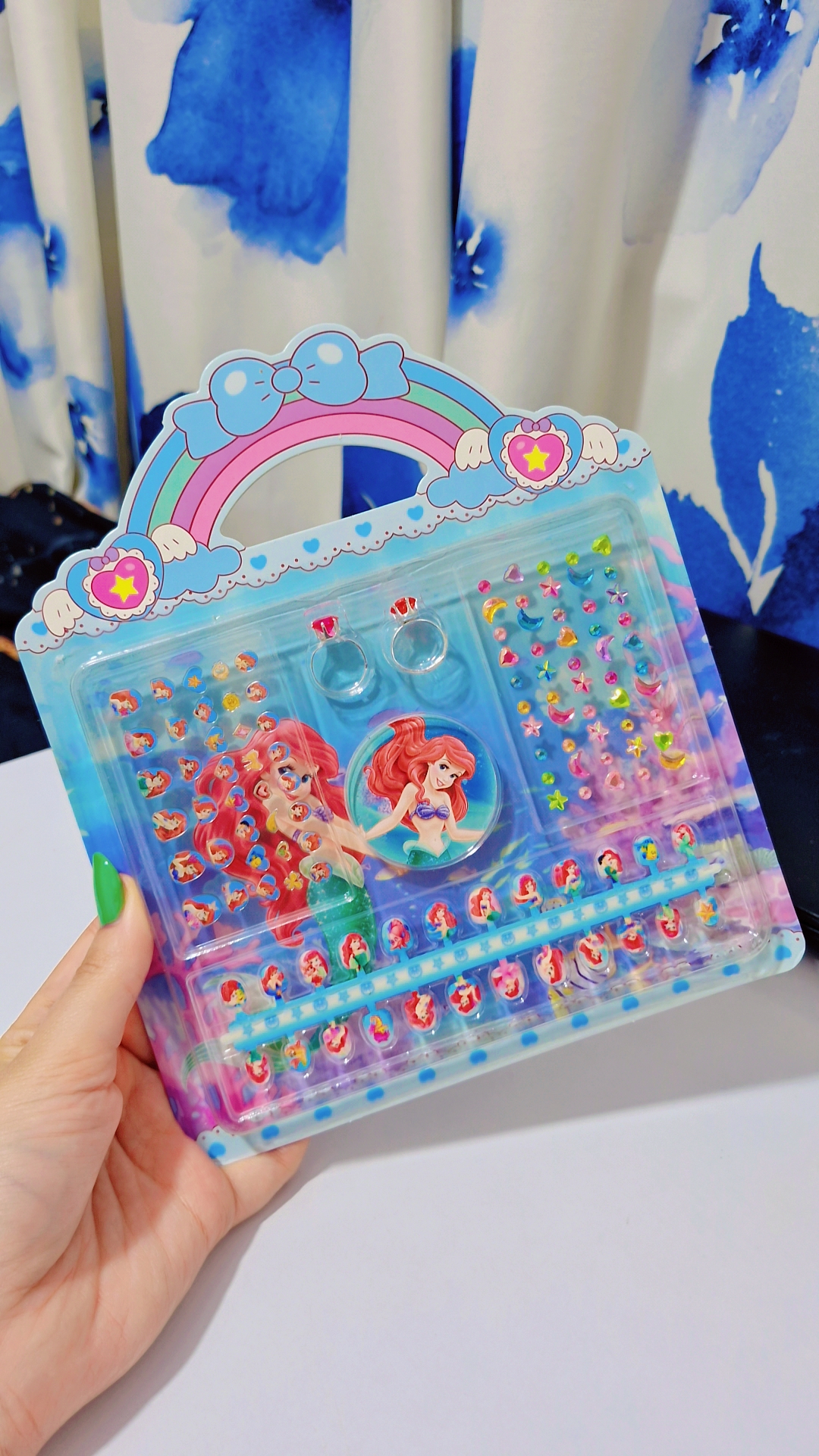 پک هدیه ناخن مصنوعی، سوهان ناخن، برچسب و نگین کرومی