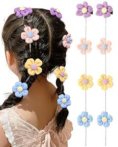 گیره مو ریسه دار طرح گل مناسب بافت مو