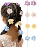 گیره مو ریسه دار طرح گل مناسب بافت مو