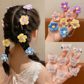 گیره مو ریسه دار طرح گل مناسب بافت مو