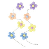 گیره مو ریسه دار طرح گل مناسب بافت مو