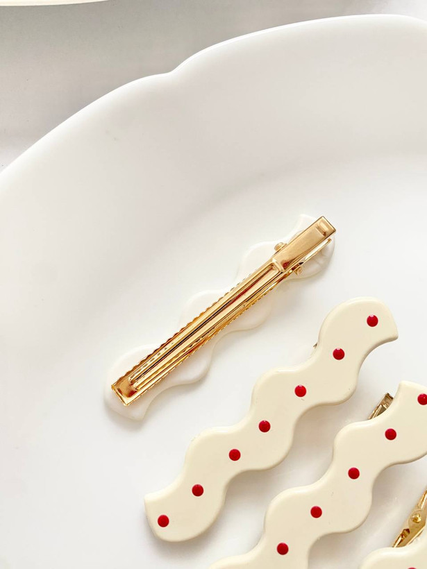 گیره مو پینترستی طرح موج خالخالی پک دوعددی