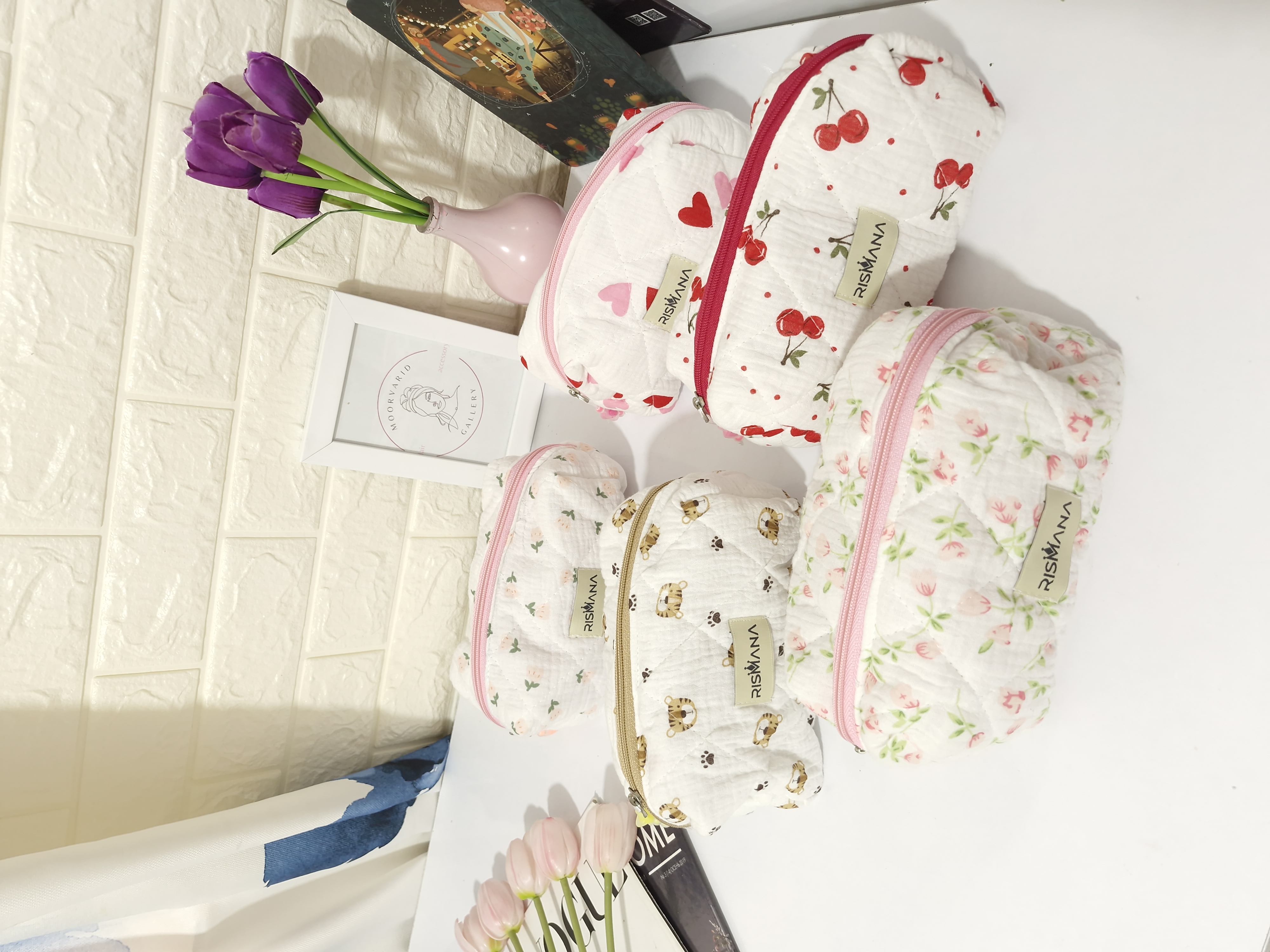 ✨ کیف لوازم آرایش جادار پینترستی RISMANA ✨