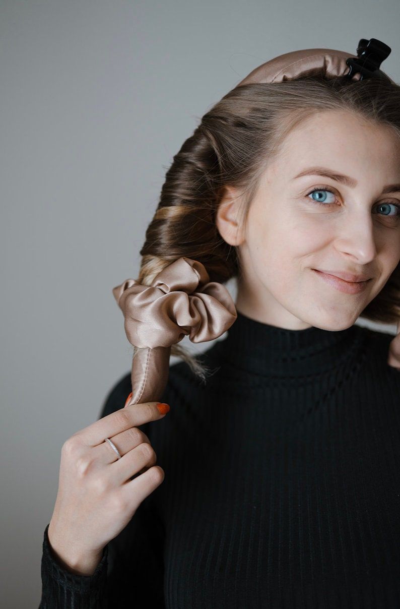 فرکننده مو هیر رولر ساتن به همراه دو عدد اسکرانچی ساتن