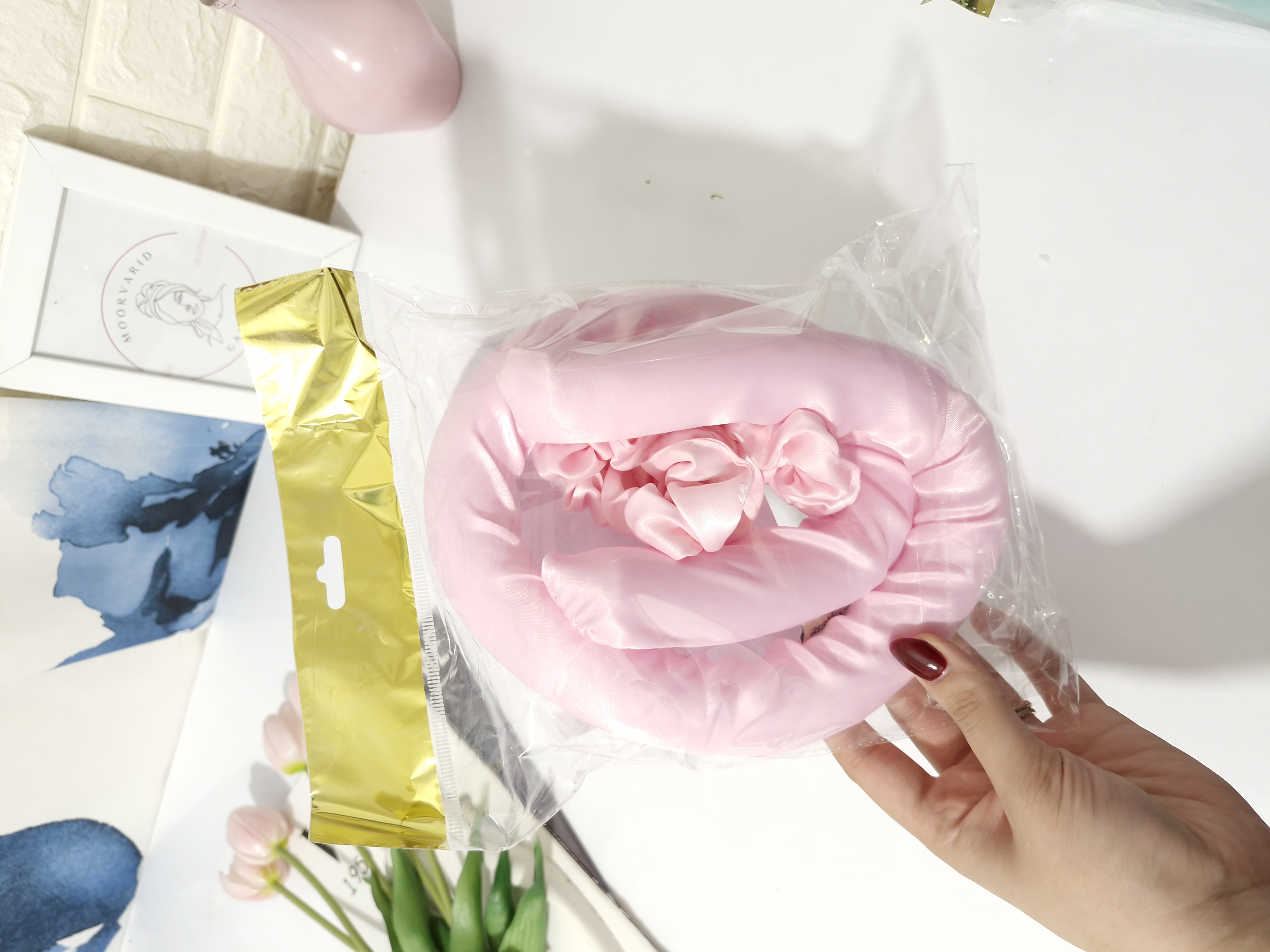 فرکننده مو هیر رولر ساتن به همراه دو عدد اسکرانچی ساتن