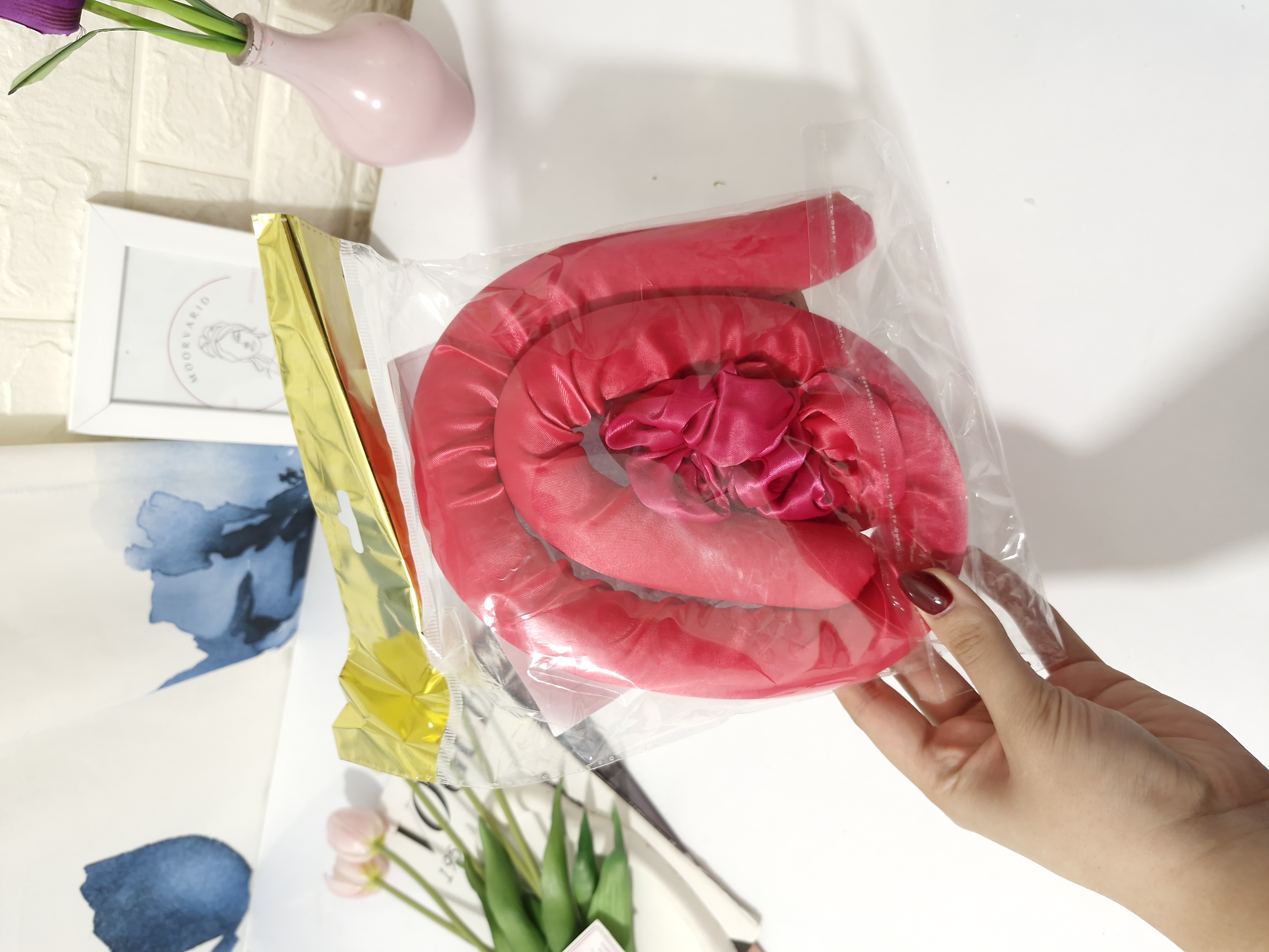 فرکننده مو هیر رولر ساتن به همراه دو عدد اسکرانچی ساتن