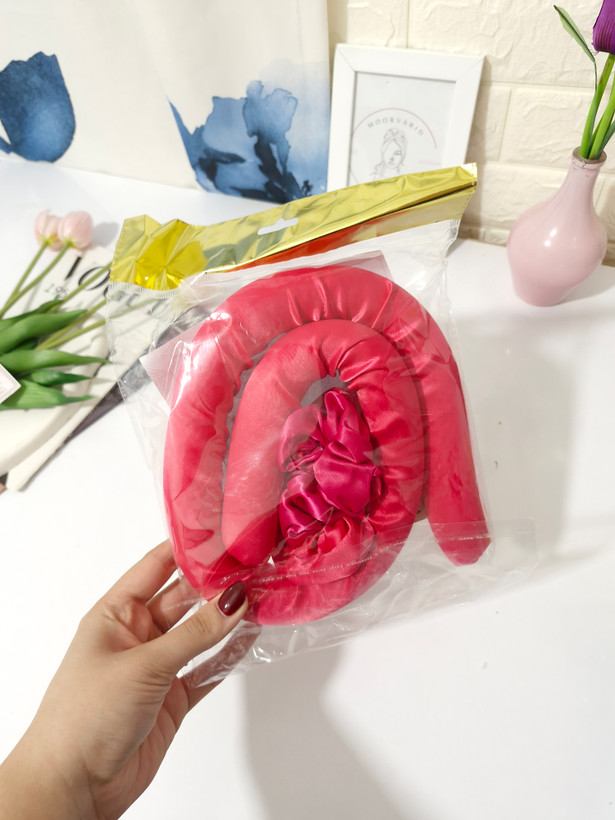 فرکننده مو هیر رولر ساتن به همراه دو عدد اسکرانچی ساتن