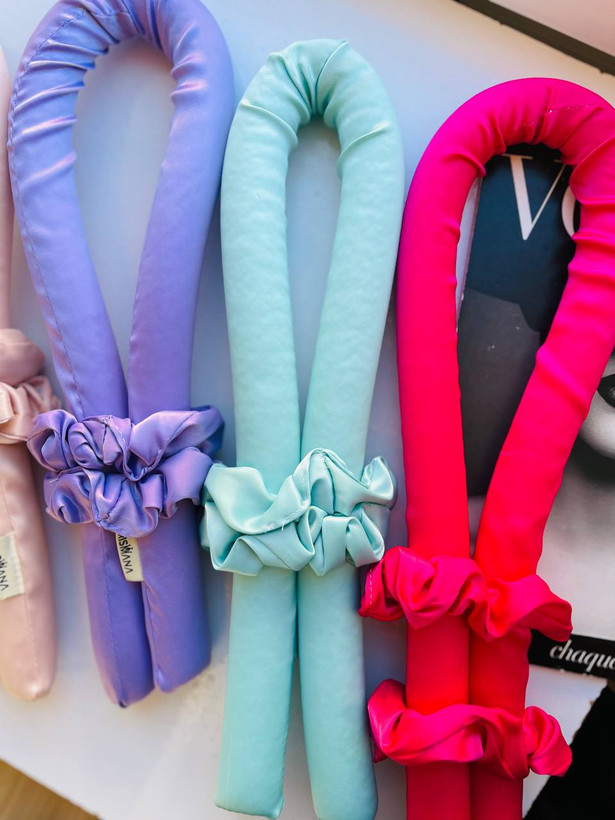 فرکننده مو هیر رولر ساتن به همراه دو عدد اسکرانچی ساتن