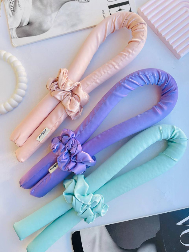 فرکننده مو هیر رولر ساتن به همراه دو عدد اسکرانچی ساتن