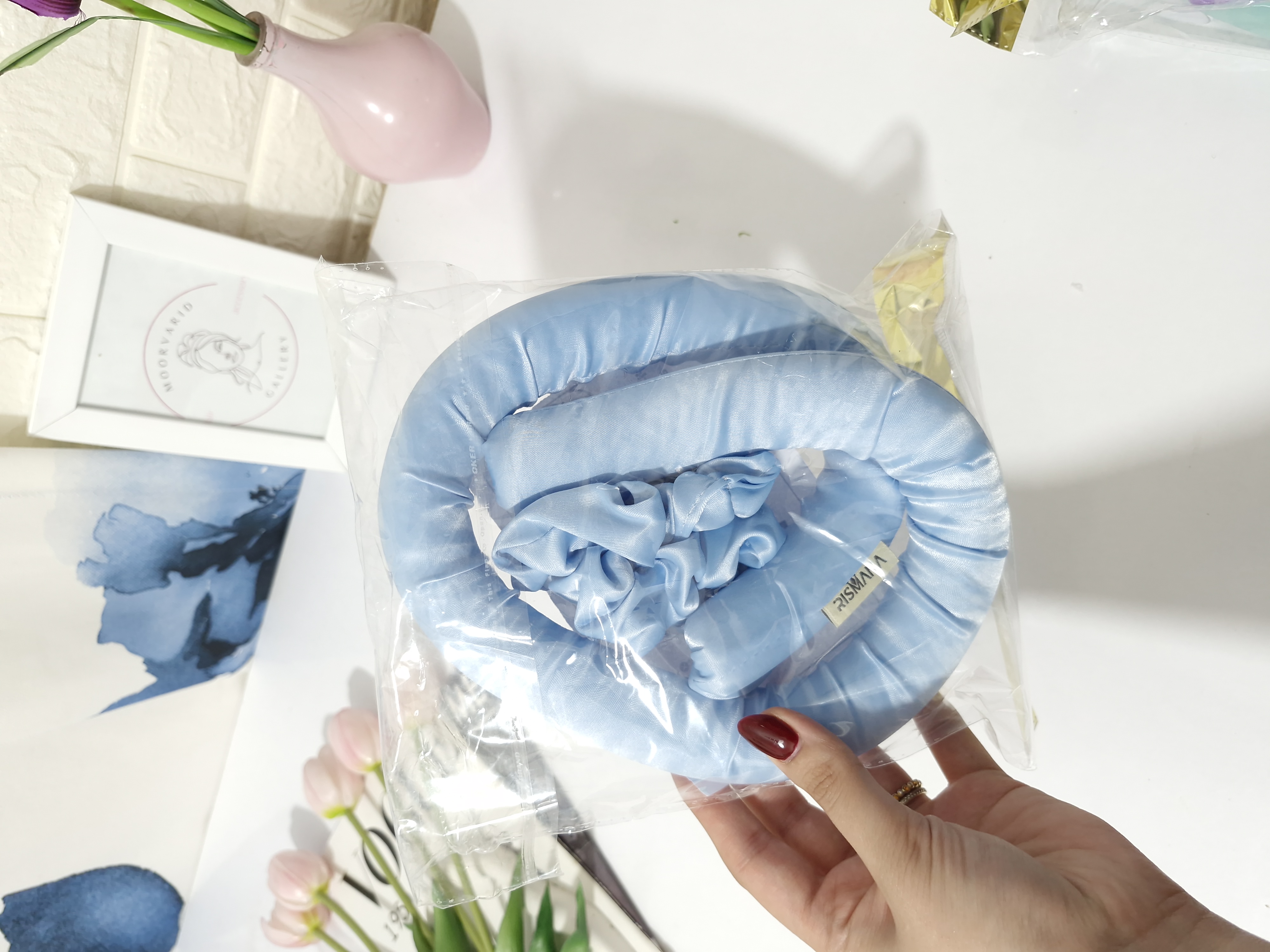 فرکننده مو هیر رولر ساتن به همراه دو عدد اسکرانچی ساتن