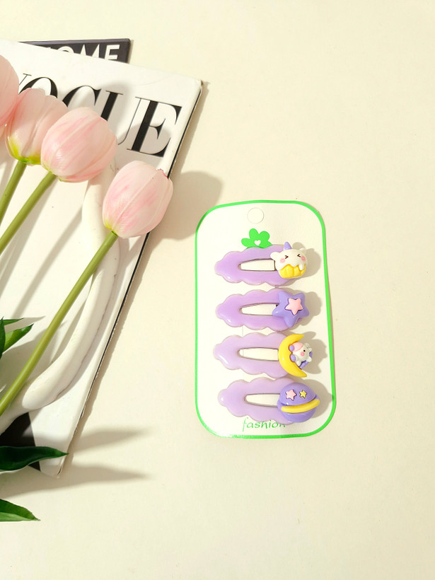 گیره مو تقتقی ژله ای پینترستی پک 4 عددی