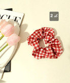 کش مو اسکرانچی ساتن طرح دار lv