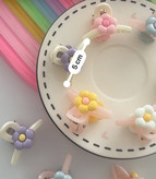 کلیپس مو طرح گل سایز 5 سانت