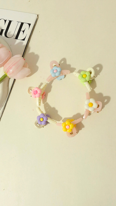 کلیپس مو طرح گل سایز 5 سانت