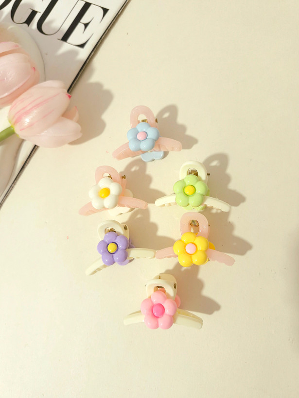 کلیپس مو طرح گل سایز 5 سانت