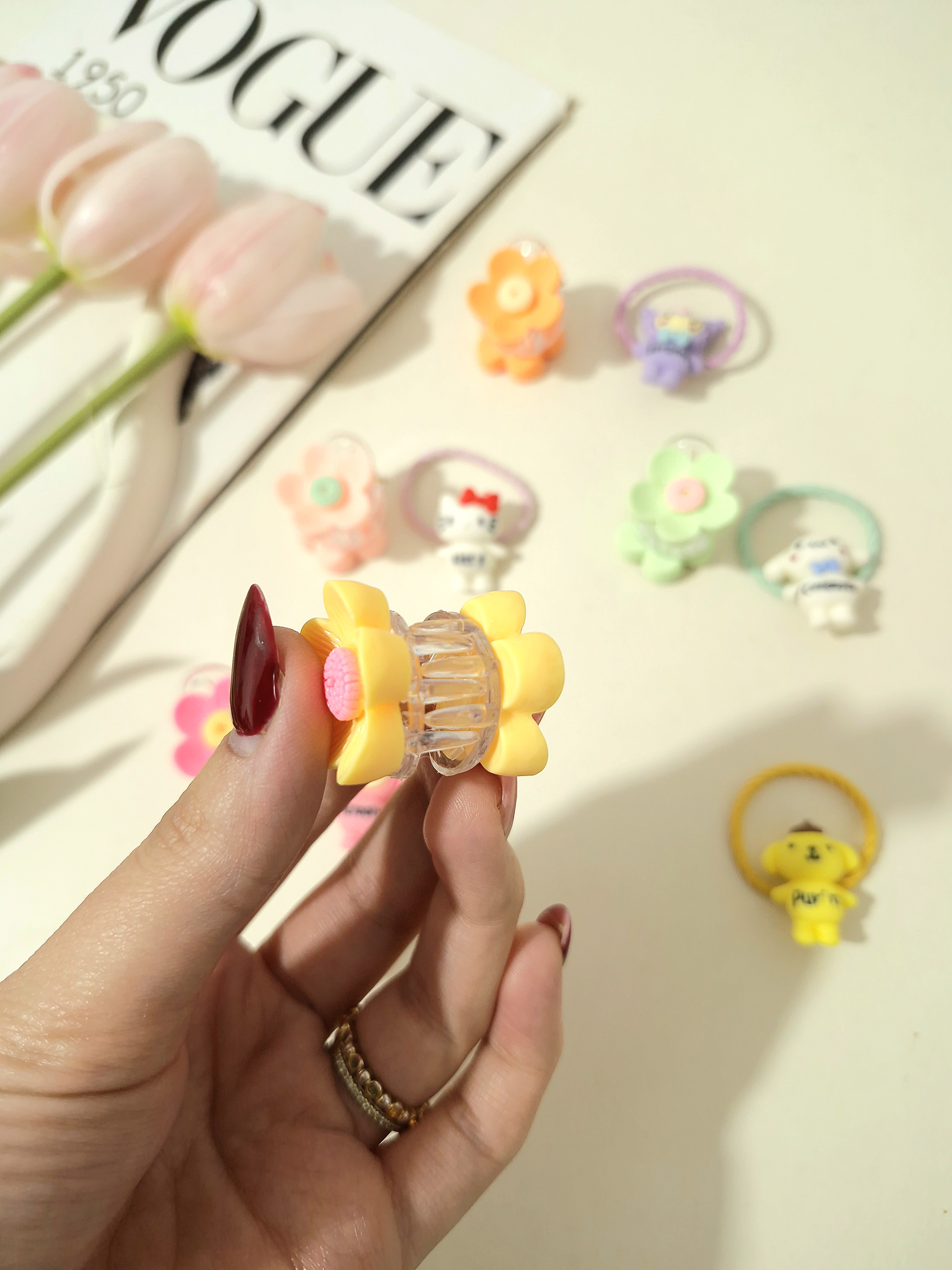 ست مینی کلیپس گل و کشمو لیزری سانریو