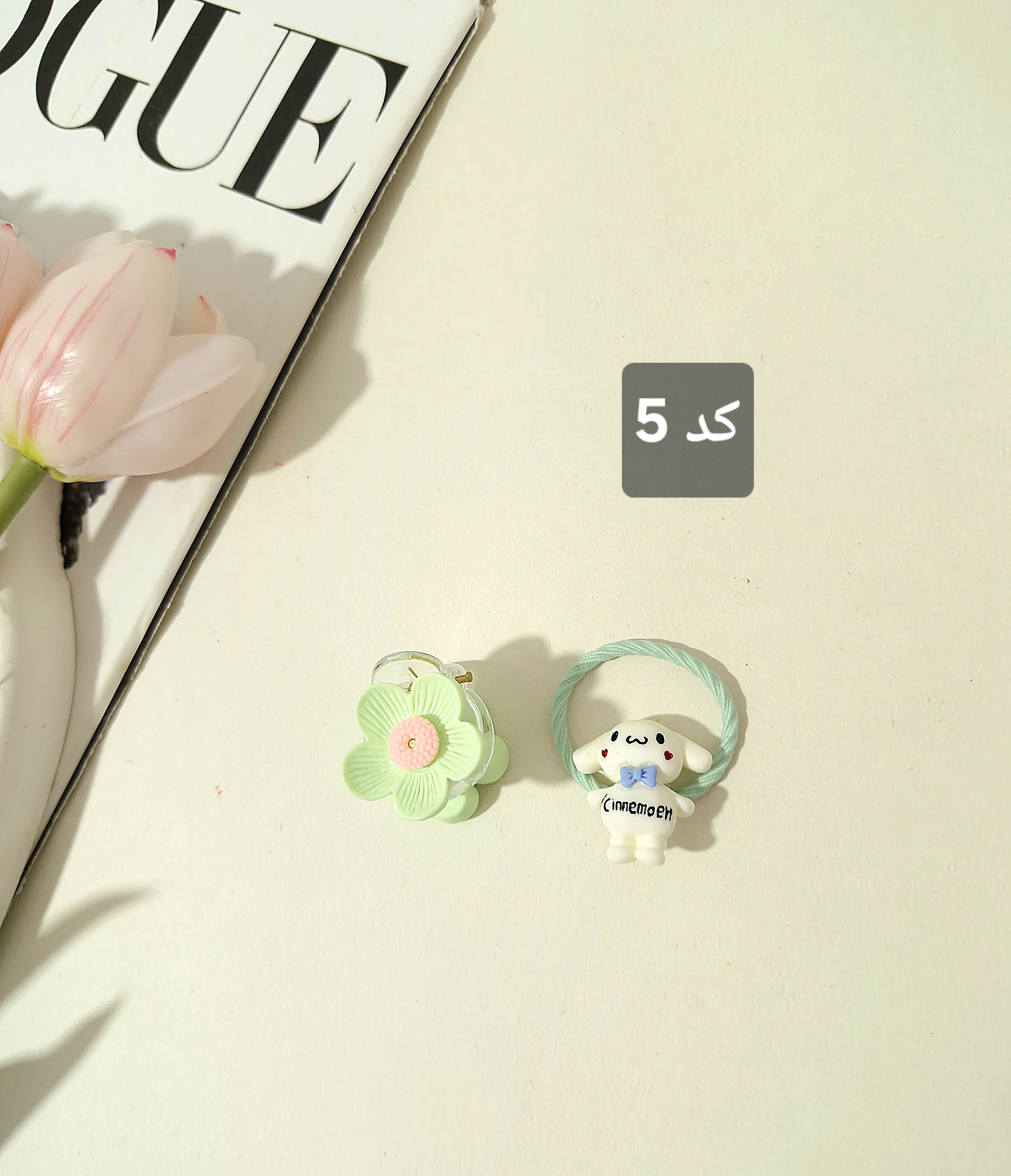 ست مینی کلیپس گل و کشمو لیزری سانریو