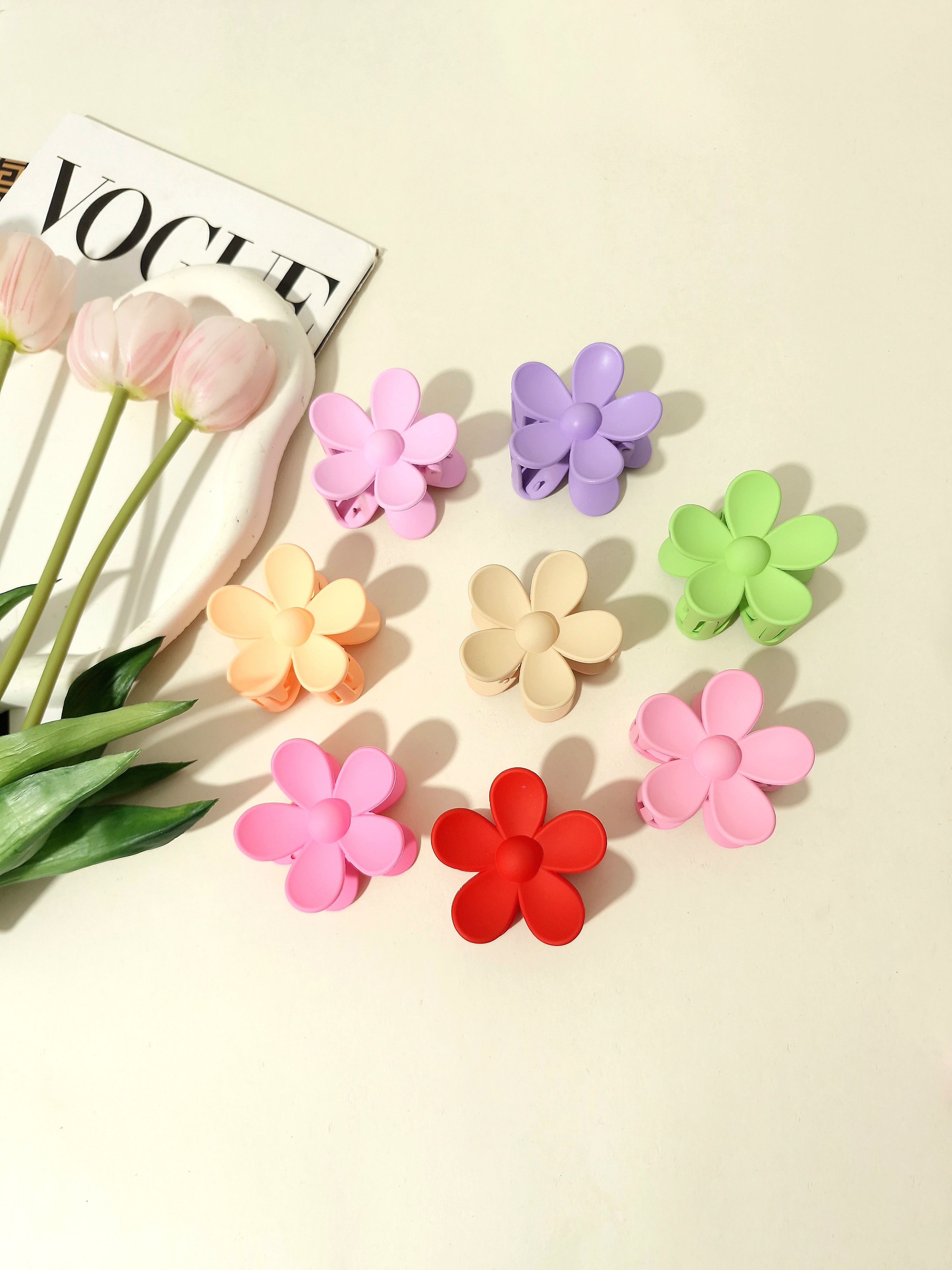 کلیپس گل بابونه شمعی مات با کیفیت و وارداتی