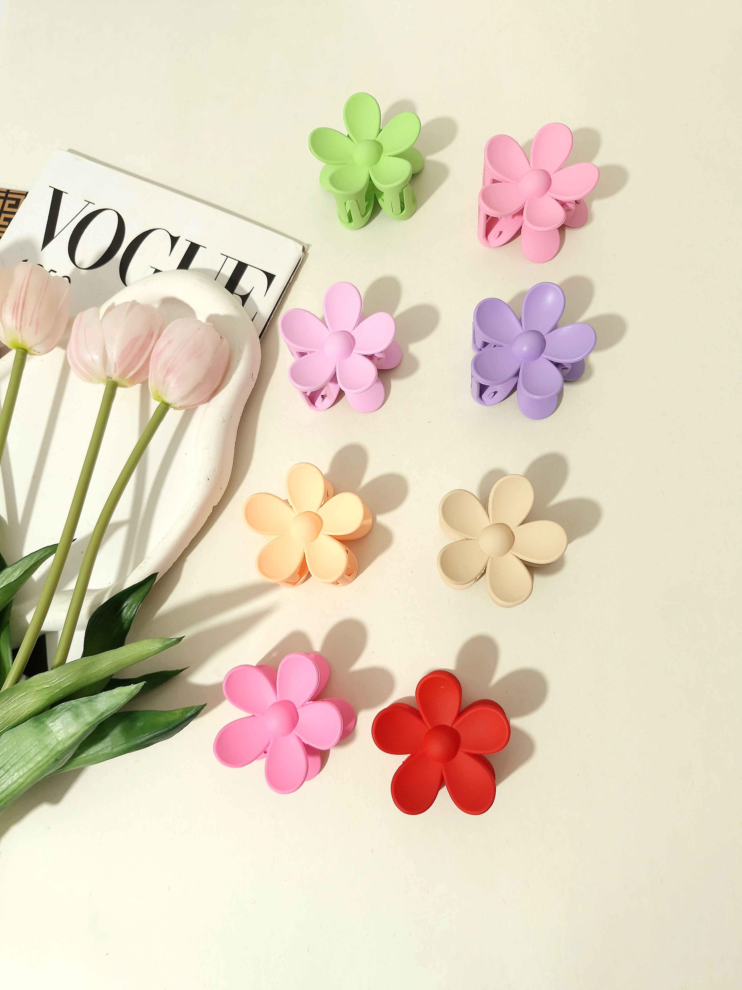 کلیپس گل بابونه شمعی مات با کیفیت و وارداتی