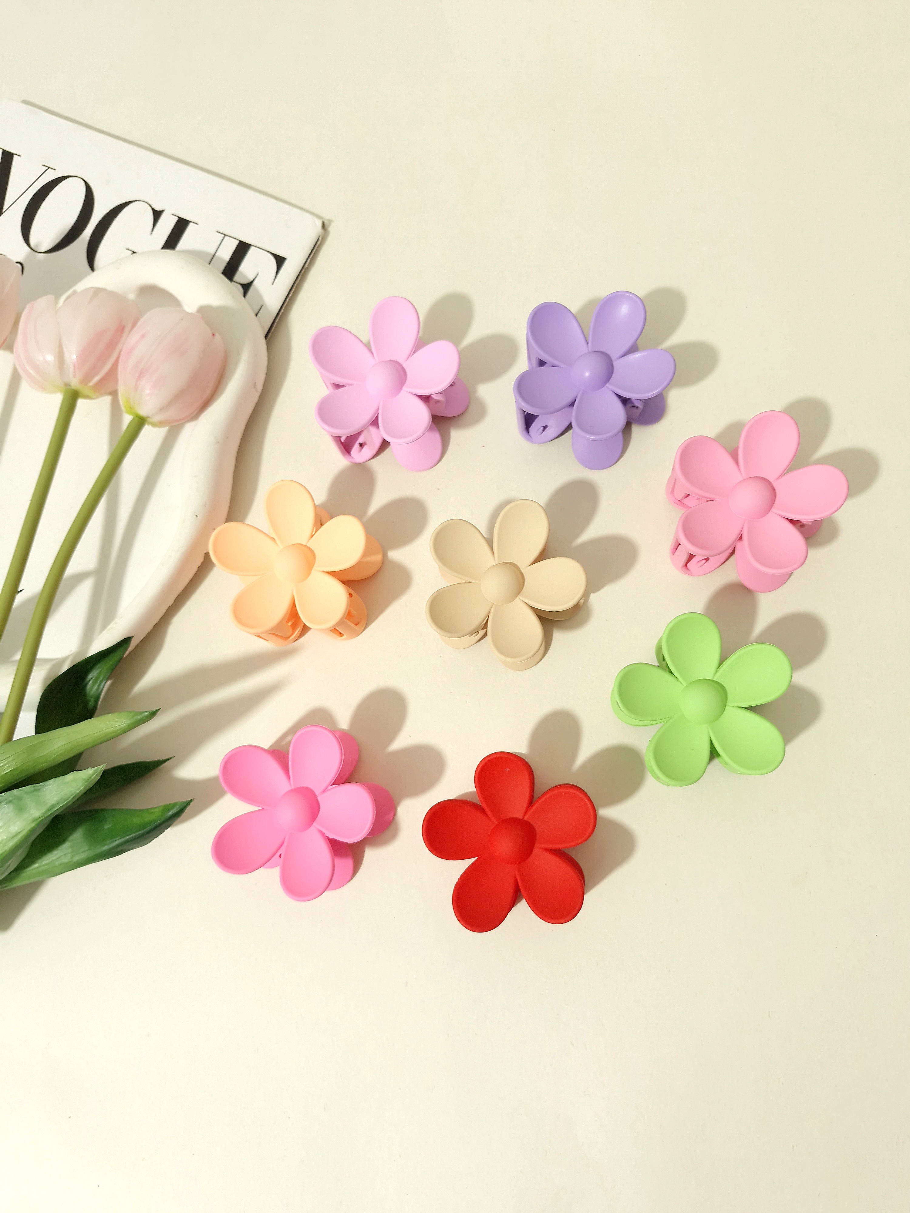 کلیپس گل بابونه شمعی مات با کیفیت و وارداتی