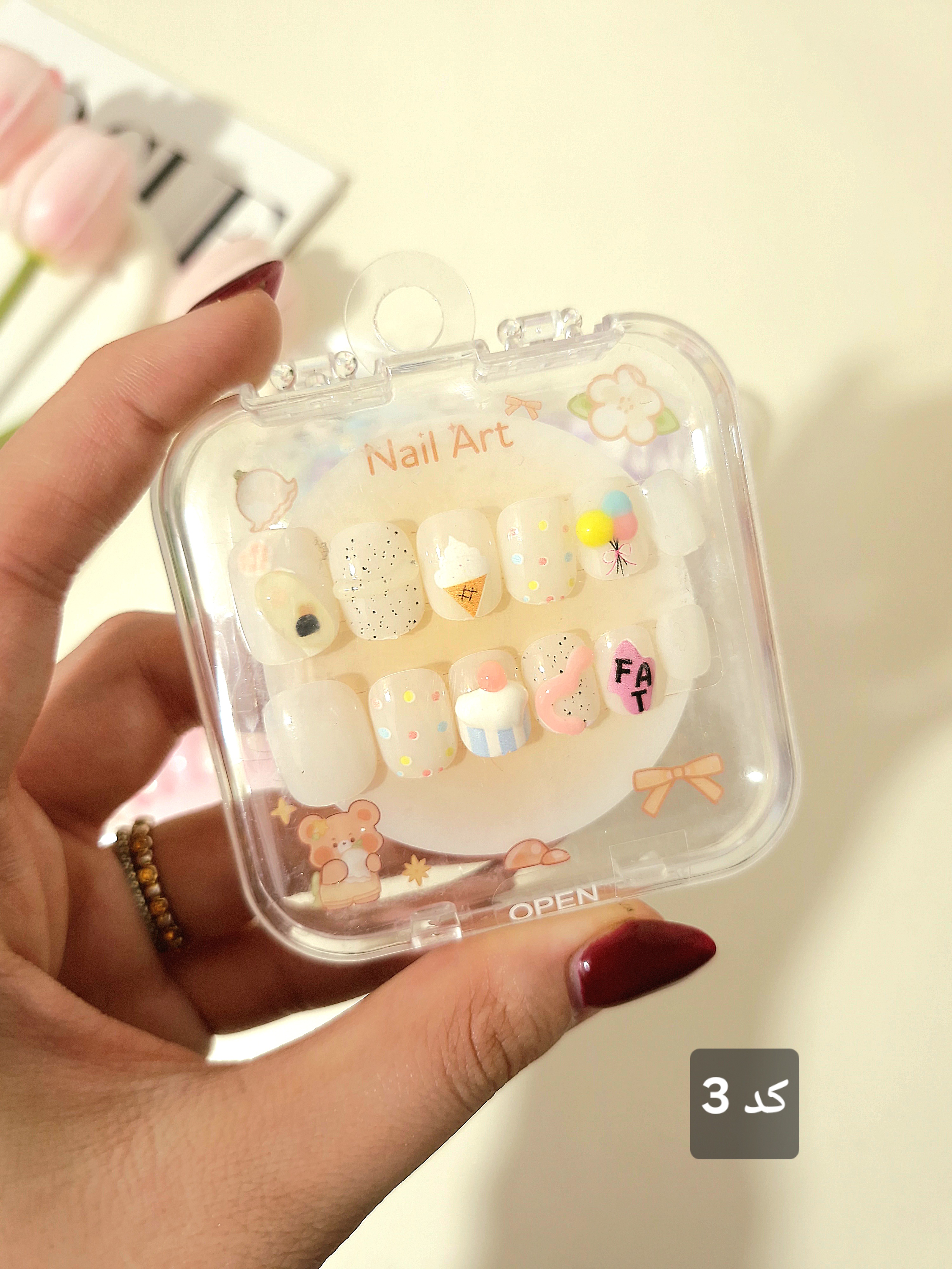 پک ناخن مصنوعی طرح شخصیت‌های سانریو Sanrio