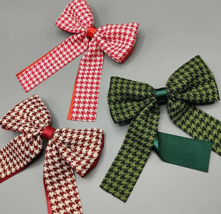 گیره مو پاپیون طرح پیچازی یلدایی