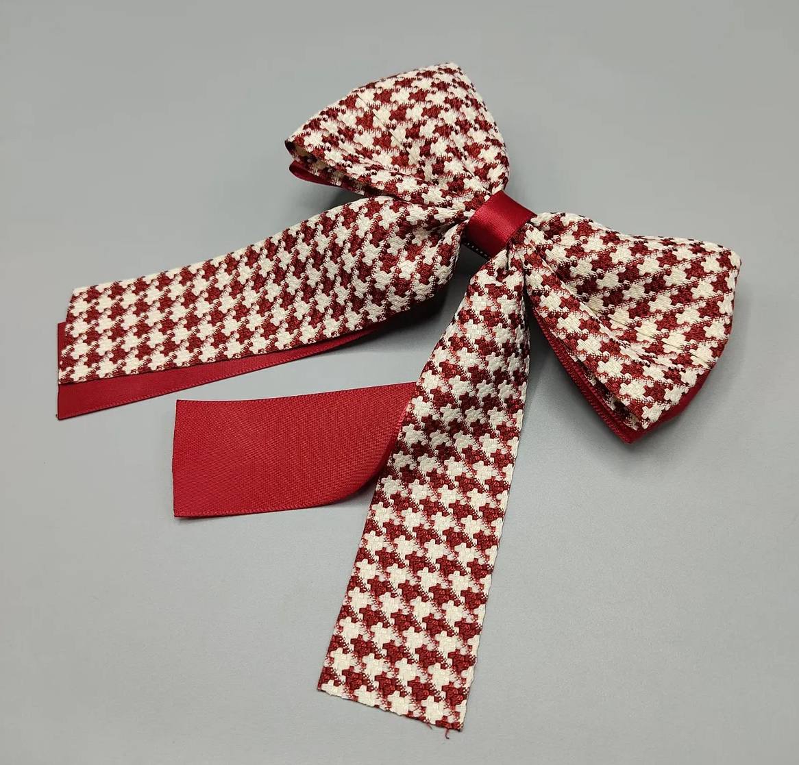 گیره مو پاپیون طرح پیچازی یلدایی