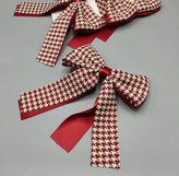 گیره مو پاپیون طرح پیچازی یلدایی