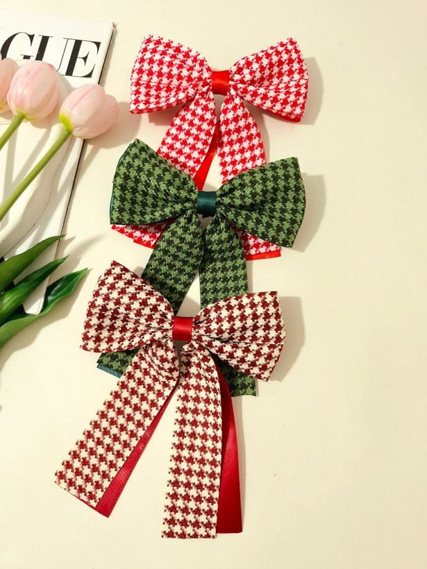 گیره مو پاپیون طرح پیچازی یلدایی