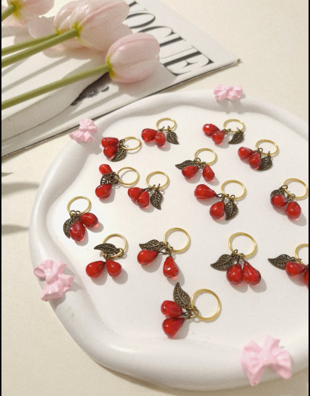 حلقه‌ مو طرح انار ویژه شب یلدا