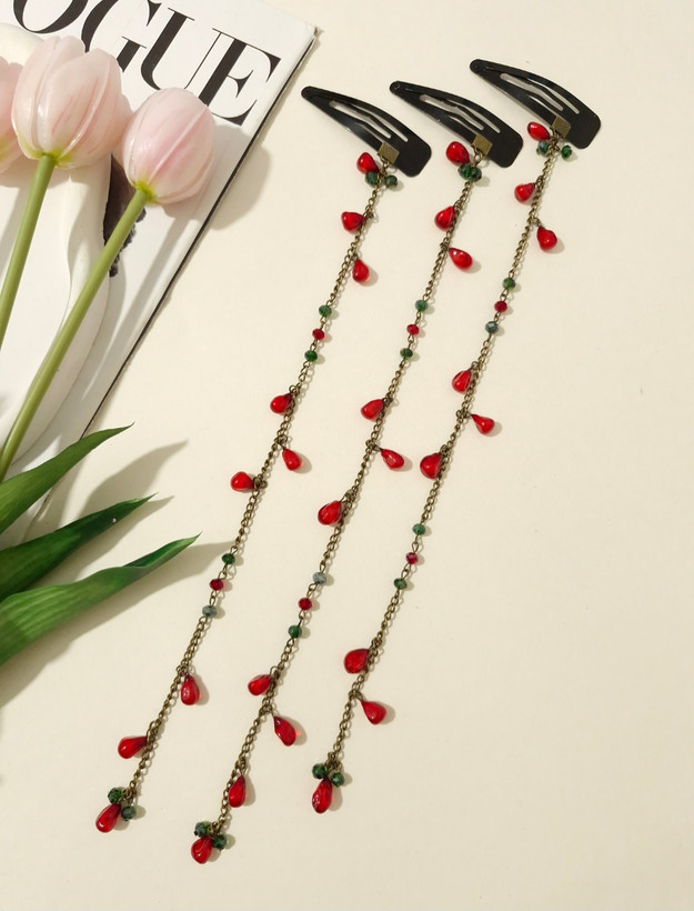 ریسه آویز مو انار ویژه شب یلدا ریسه آویز مو انار ویژه شب یلدا