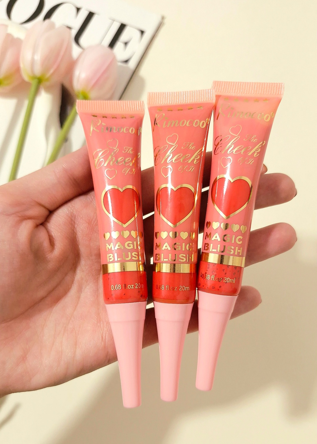 رژگونه مایع کرمی برند Rimocoo