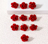 گیره قفل مو گل رز مخملی مخصوص یلدا