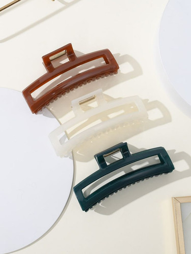 کلیپس مو مستطیلی آبنباتی سایز بزرگ