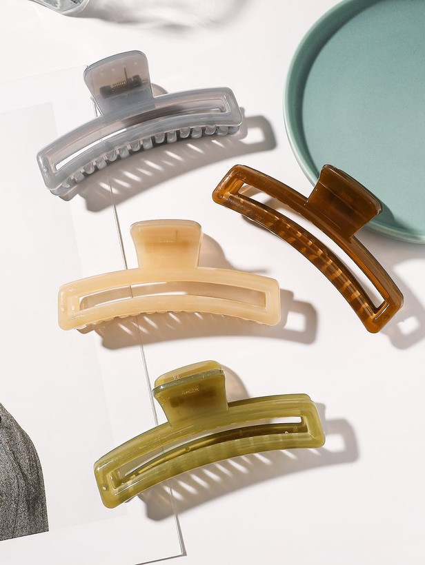 کلیپس مو مستطیلی آبنباتی سایز بزرگ