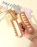 کلیپس مو مستطیلی آبنباتی سایز بزرگ