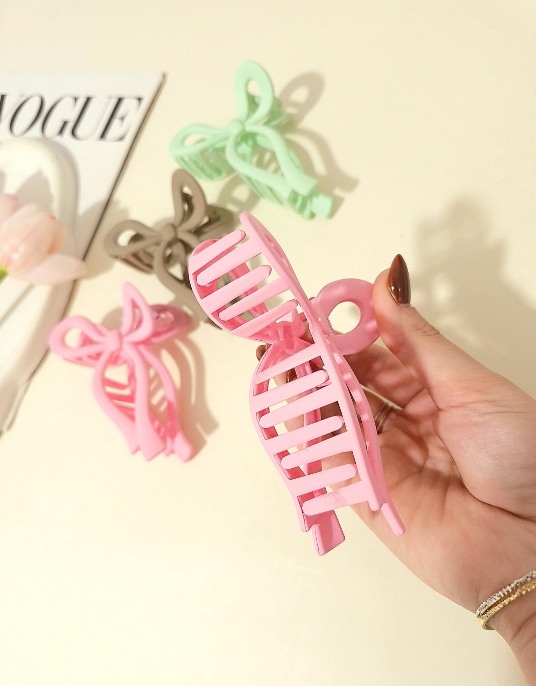 کلیپس مو شمعی طرح پاپیون ترند پینترست