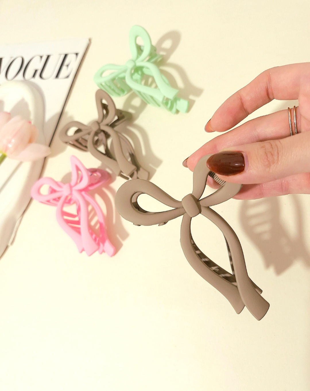 کلیپس مو شمعی طرح پاپیون ترند پینترست