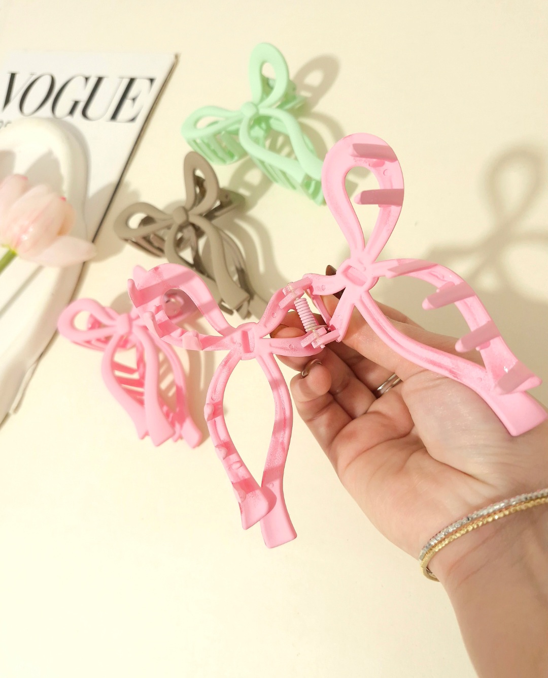 کلیپس مو شمعی طرح پاپیون ترند پینترست